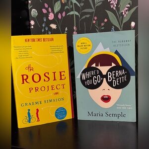 Happy Reads - The Rosie Project & Where’d You Go Bernadette paperback books EUC
